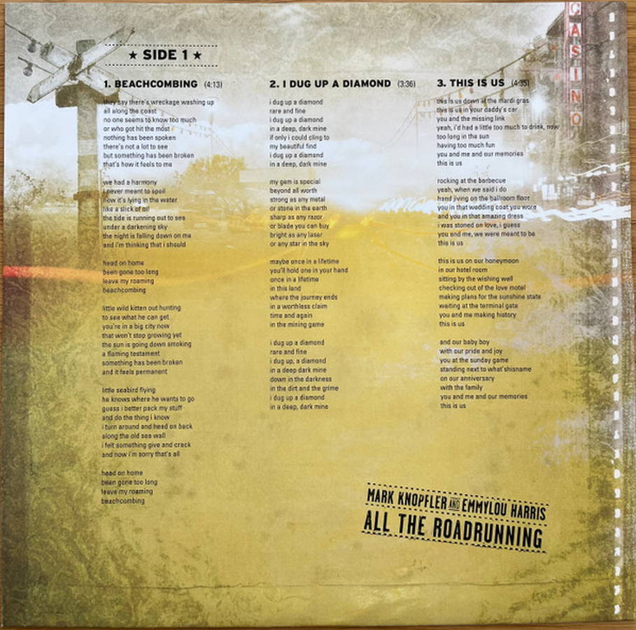 Mark Knopfler&amp;Emmylou Harris – All The Roadrunning 2LP color